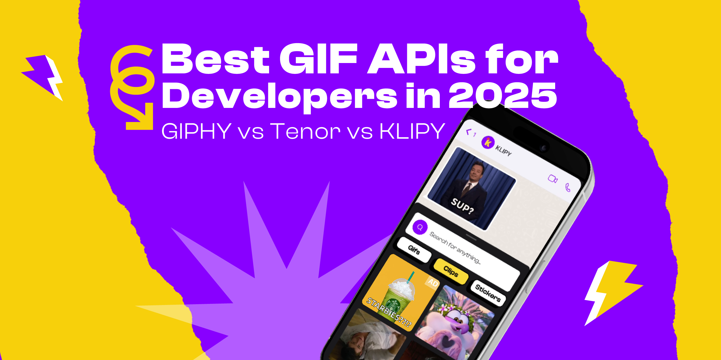 Best GIF APIs for Developers in 2025: GIPHY vs Tenor vs KLIPY